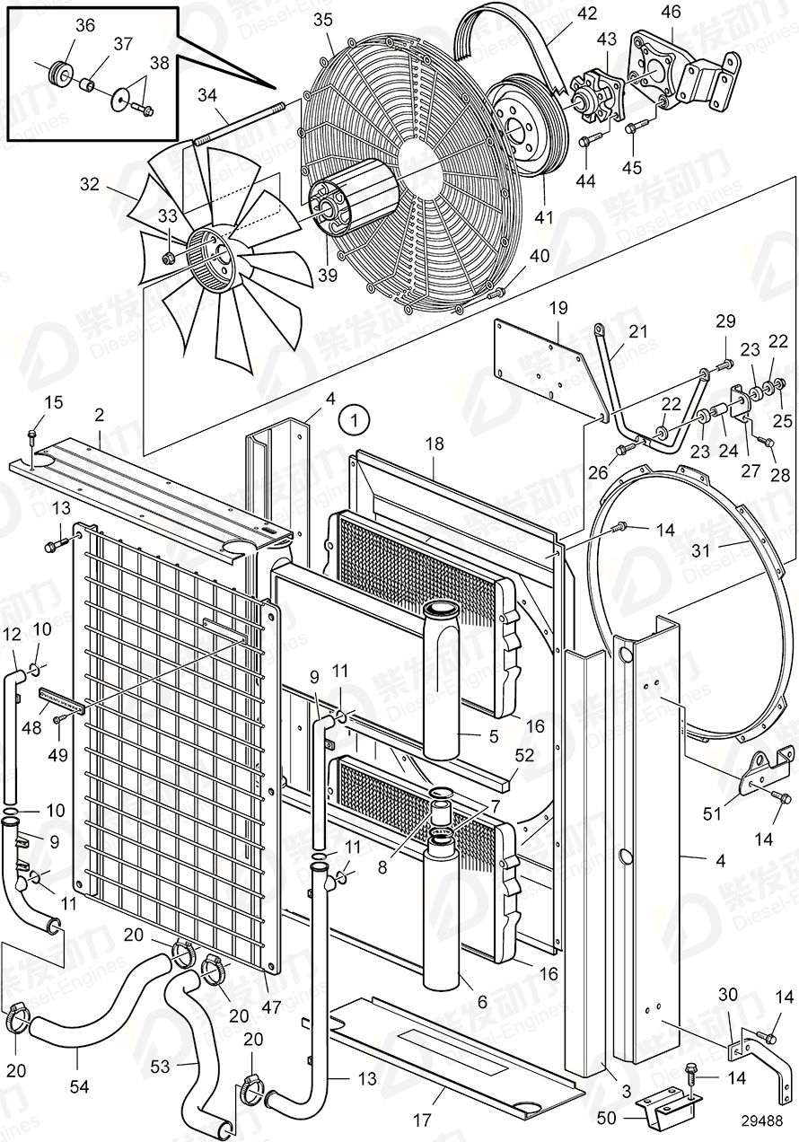 volvo penta O-ring 3587350 Drawing volvo penta O-ring 3587350 Drawing